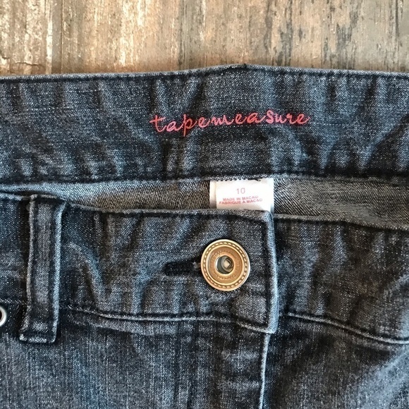 Anthropologie Tapemeasure charcoal grey straight leg stretch jeans size 10 - Picture 4 of 8